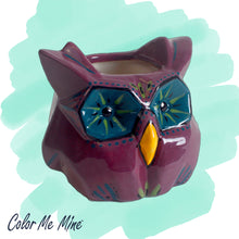 Load image into Gallery viewer, Faceted Owl Planter
