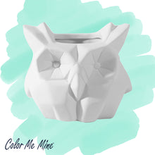 Load image into Gallery viewer, Faceted Owl Planter
