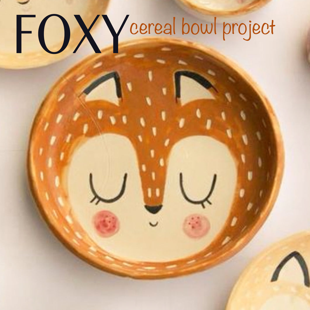 Foxy Cereal Bowl Project Kit